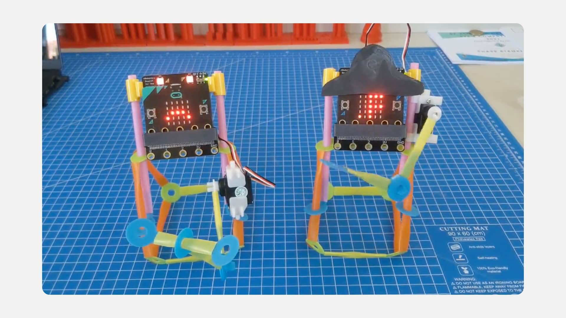 Pair of Facebots expressing themselves!