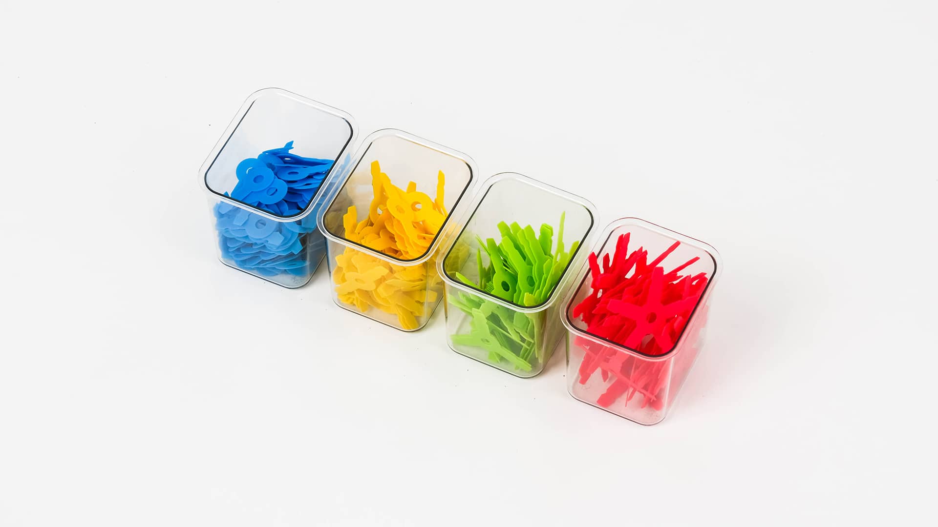 \[25] Organize pieces in cups or any small container available to easily pass around color-coded pieces for students sharing at a table.