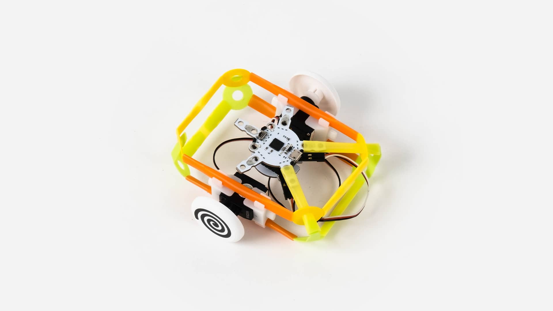 Eyes can be attached to a servo motor to become the wheels of a car or a dizzy robot.