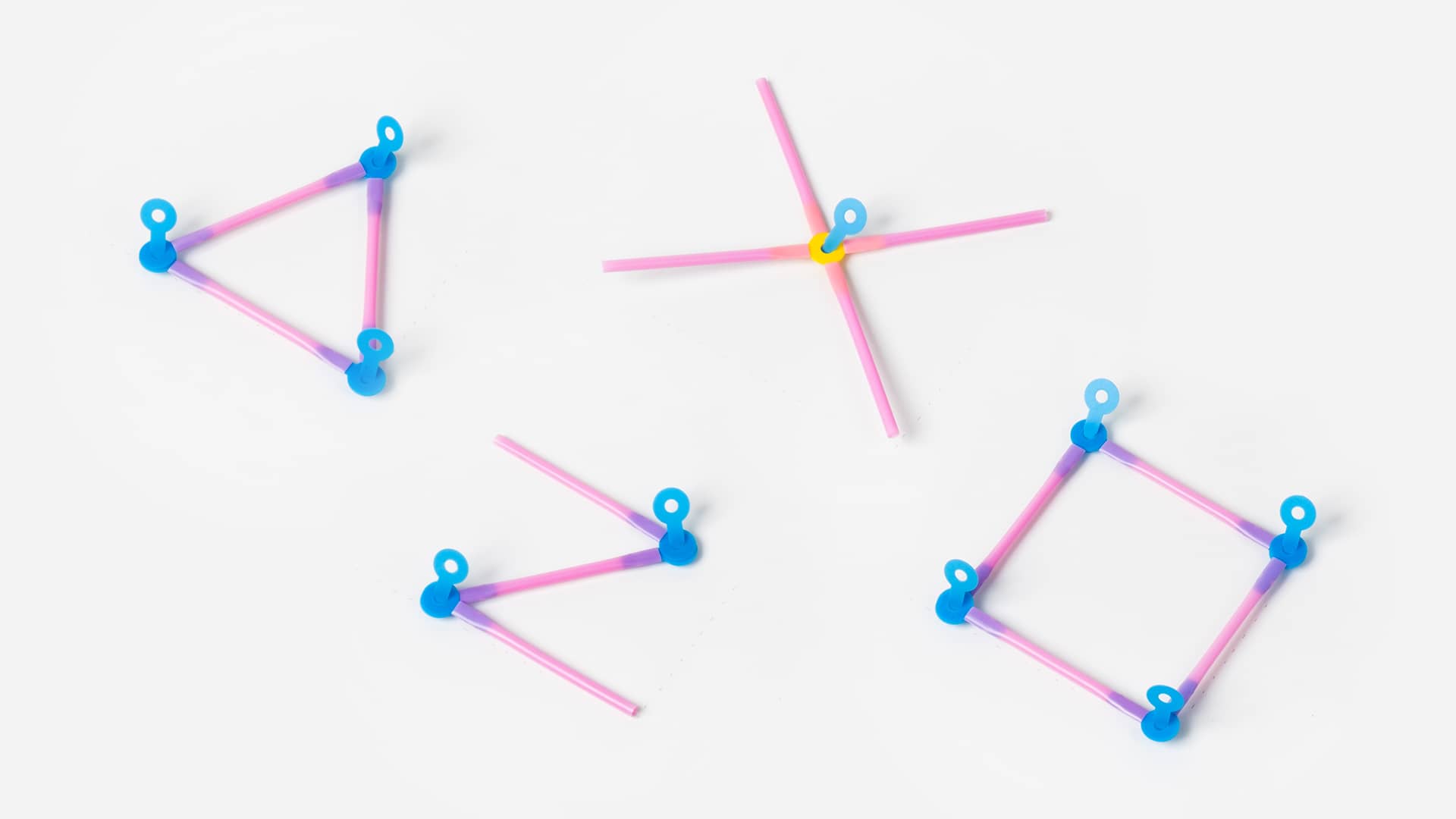 Connect beams with moving joints together to create a mechanical linkage.