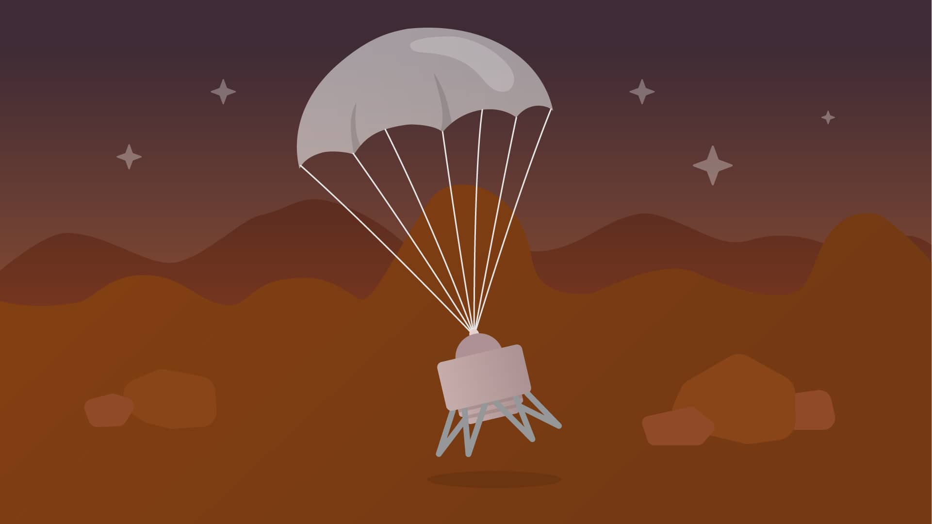 An illustration of a 3d lander